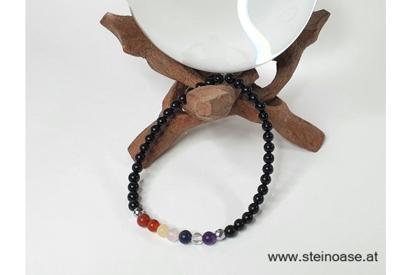 Armband Chakra & Onyx  4mm